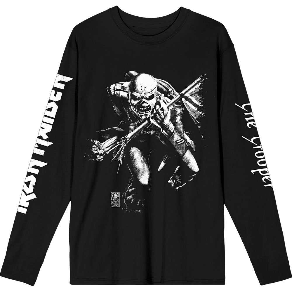 Iron Maiden - 50 Trooper Isolated Longsleeve shirt - Zwart